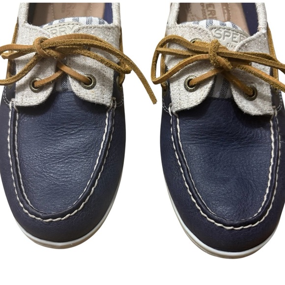 🌺SPERRY Koifish Casual Boat Shoes in Navy/Tan Size 7.5 — Perfect for Summer!!!🌺 - Picture 5 of 9